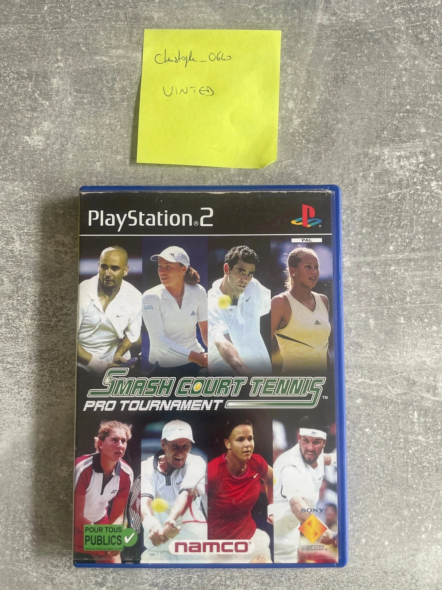Jeu Smash court tennis pour Sony PS2 / playstation 2 en français.